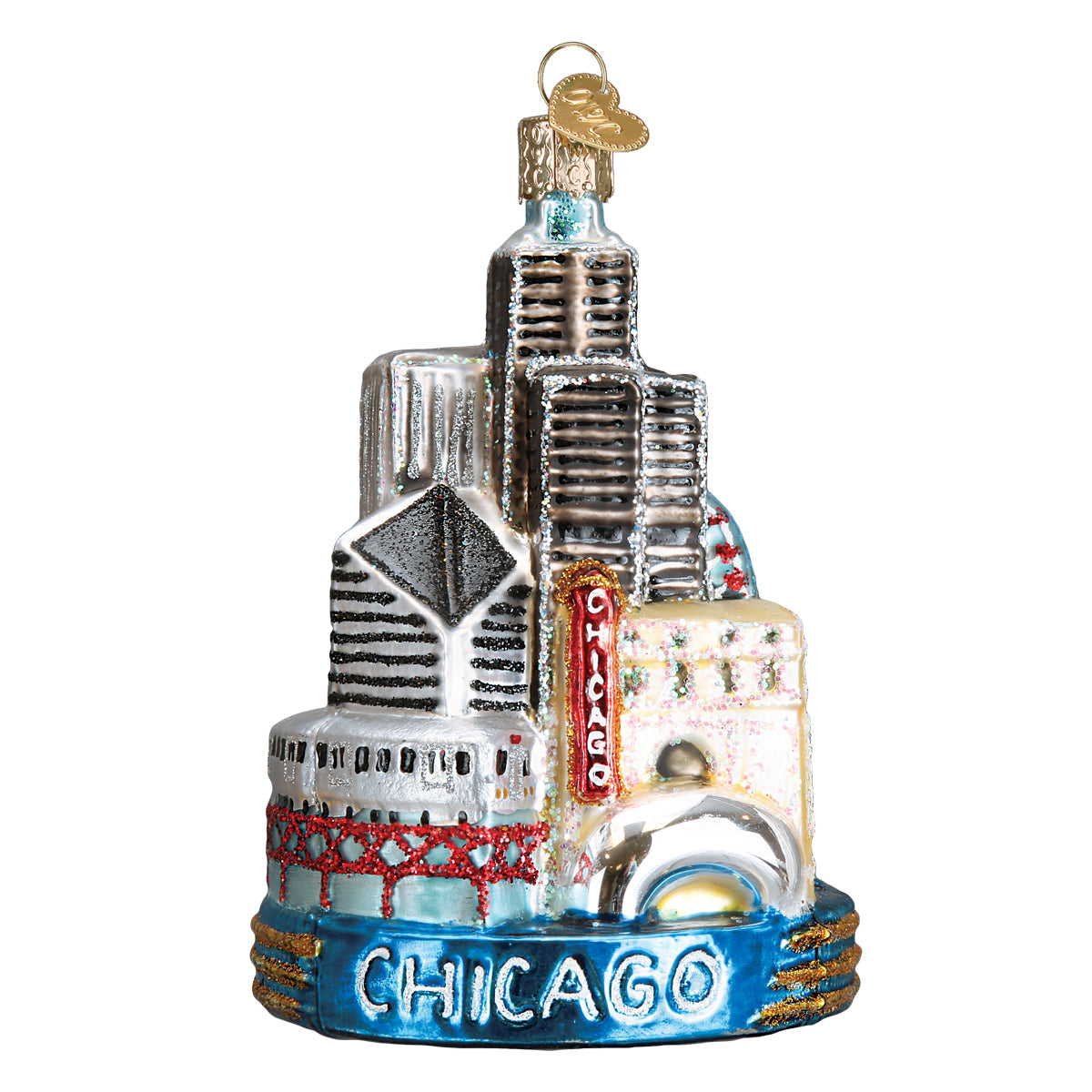 Chicago Christmas Ornament - Southlake Paws