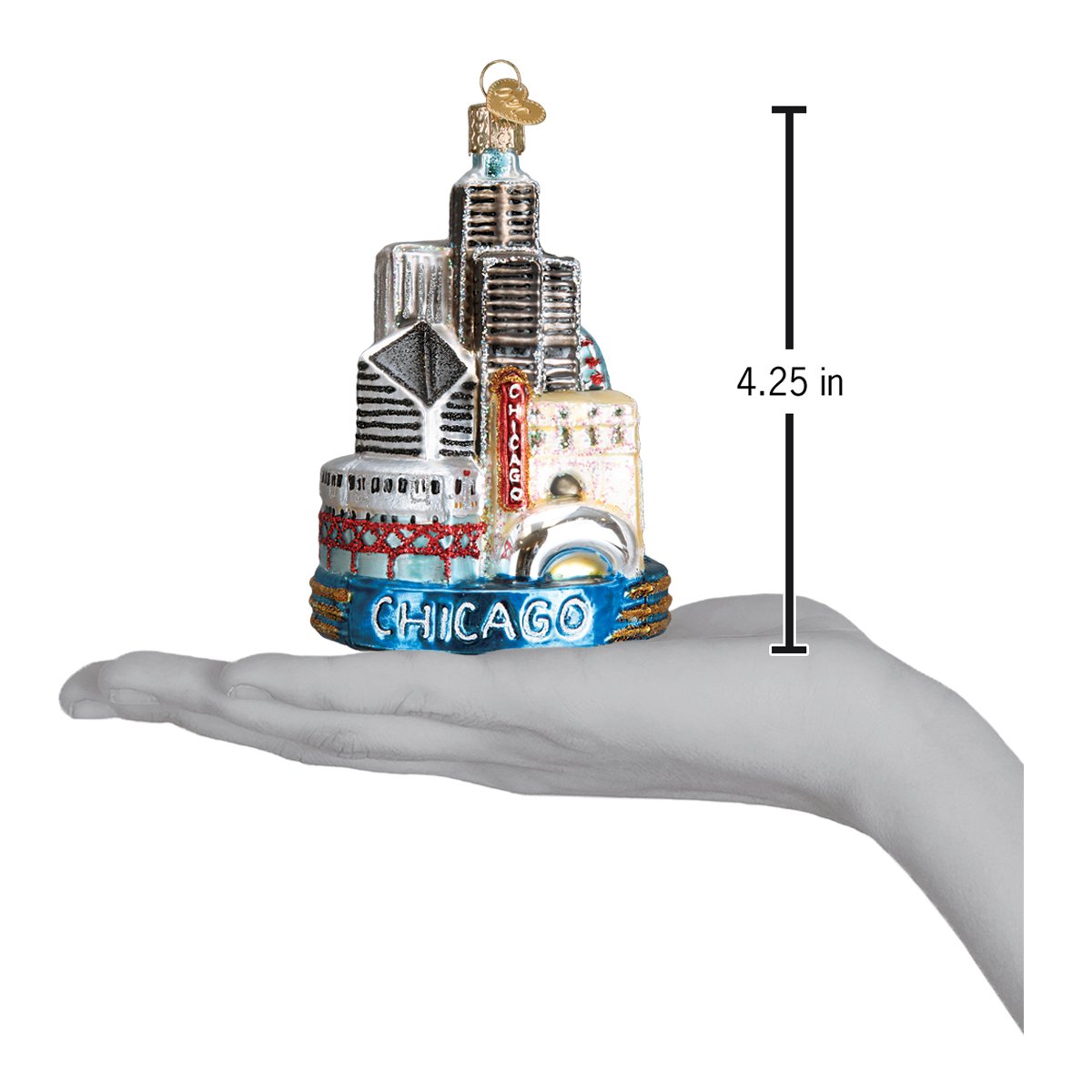 Chicago Christmas Ornament - Southlake Paws