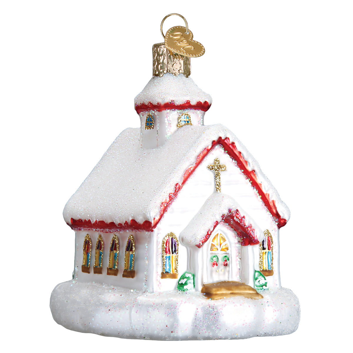 Country Church Ornament - Southlake Paws