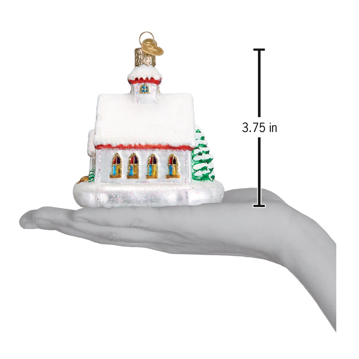 Country Church Ornament - Southlake Paws