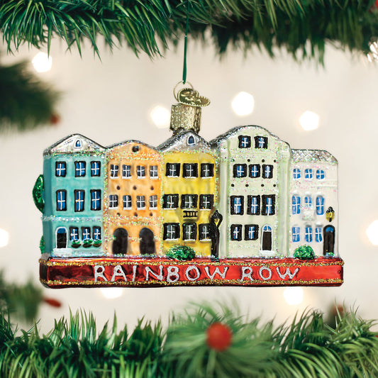 Rainbow Row Ornament - Southlake Paws