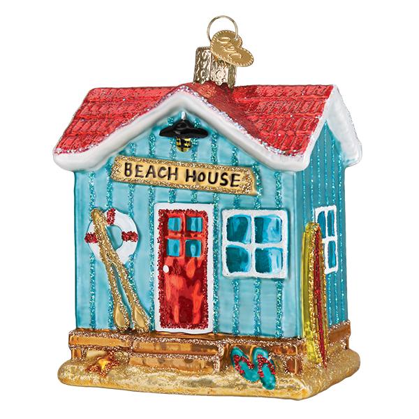 Beach House Ornament - Southlake Paws