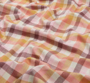 Flannel Dog Bandana, Plaid Bandana, Fall Bandana, High Quality Fabric, Peach