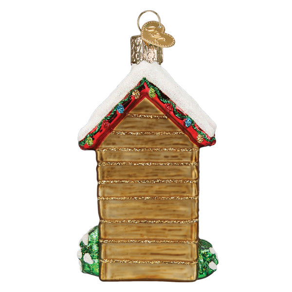 Holiday Outhouse Ornament - Southlake Paws