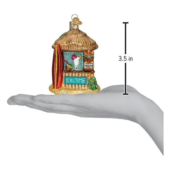 Tiki Hut Ornament - Southlake Paws