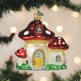 Load image into Gallery viewer, Mushroom House Ornament
