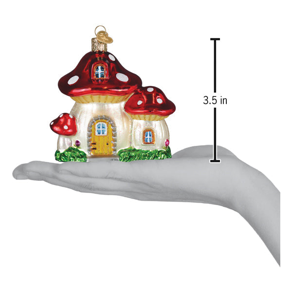 Mushroom House Ornament - Southlake Paws