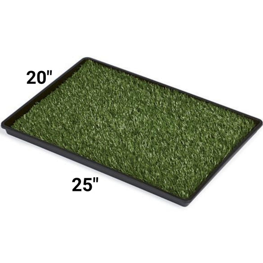 Mr. Peanut's Potty Place - Artificial Grass Puppy Pad for Dogs and Small Pets – Portable Training Pad with Tray 