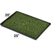 Mr. Peanut's Potty Place - Artificial Grass Puppy Pad for Dogs and Small Pets – Portable Training Pad with Tray 