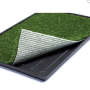 Mr. Peanut's Potty Place - Artificial Grass Puppy Pad for Dogs and Small Pets – Portable Training Pad with Tray 