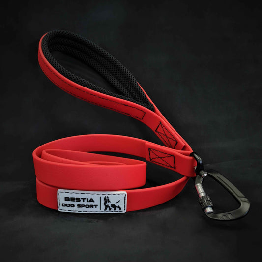 BESTIA DOG SPORT TACTICAL LEASH RED