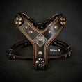 Load image into Gallery viewer, The ''Eros'' harness Black & Orange Small to Medium Size

