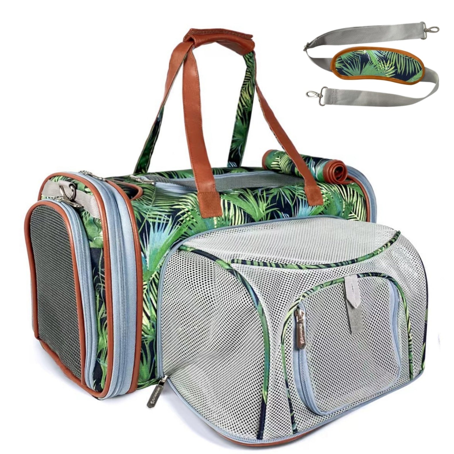 Mr. Peanut's Gold Series Standard Size Airline Compliant Expandable Pet Carrier - Prints Edition - Southlake Paws