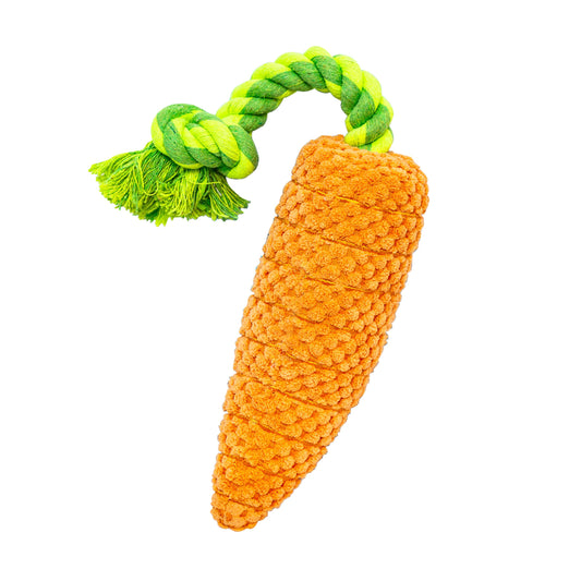 CARROT TUG ROPE INTERACTIVE DOG TOY - Southlake Paws