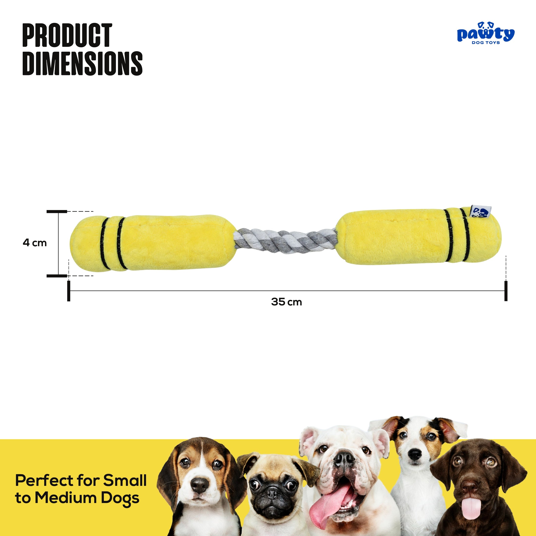 NUNCHUCKS TUG ROPE INTERACTIVE TOY - Southlake Paws