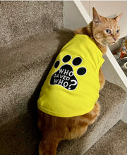 Parisian Pet 'Who Saved Who' Heartwarming Dog Shirt – Funny Slogan Pet T-Shirt for Dogs & Cats, Light Yellow