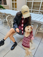 Rosé Bliss Thin Useless Striped Scarf 