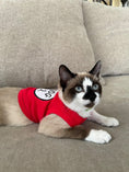 Load image into Gallery viewer, Parisian Pet 'Dog 2' Funny Slogan Dog Shirt – Playful Embroidered Pet Apparel for Dogs & Cats, Red
