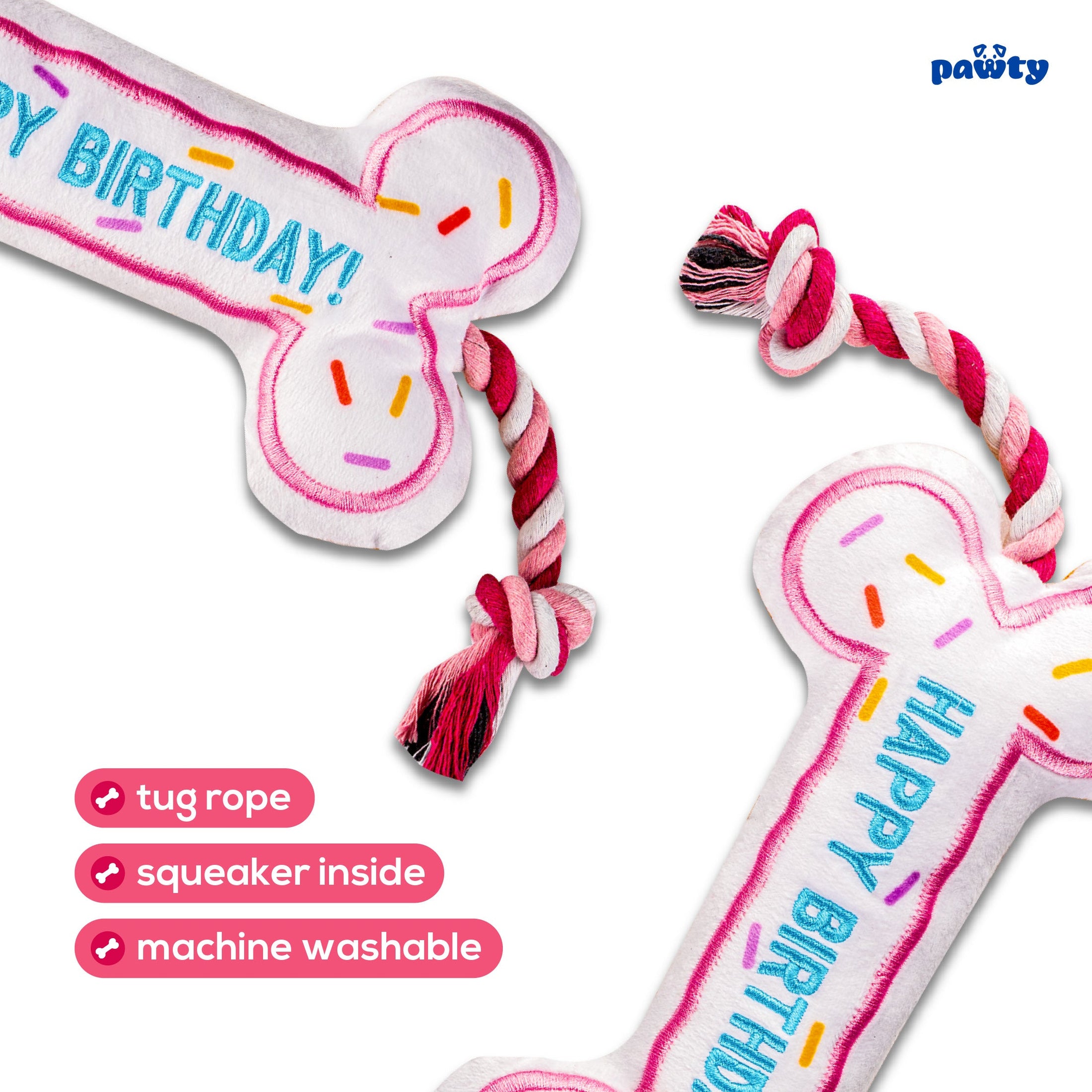 Birthday Bone - Pink