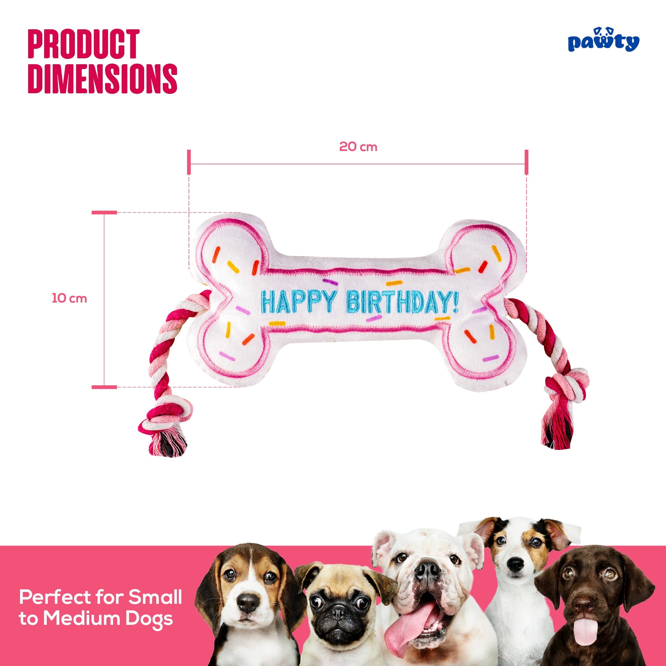 Birthday Bone - Pink