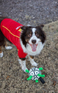 Load image into Gallery viewer, Parisian Pet 'Team Spain' Jersey for Dogs & Cats – Spain Flag-Inspired Pet Outfit, Soccer Fan Apparel for Dogs & Cats, Red and Yellow Stripes
