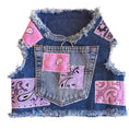 Load image into Gallery viewer, Denim Harness with Bandana Patchwork
