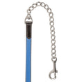 Load image into Gallery viewer, ExionPro Duo-Tone Leather Lead with Chain - Blue
