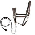 Load image into Gallery viewer, ExionPro Duo-Tone Leather Halter - Havana
