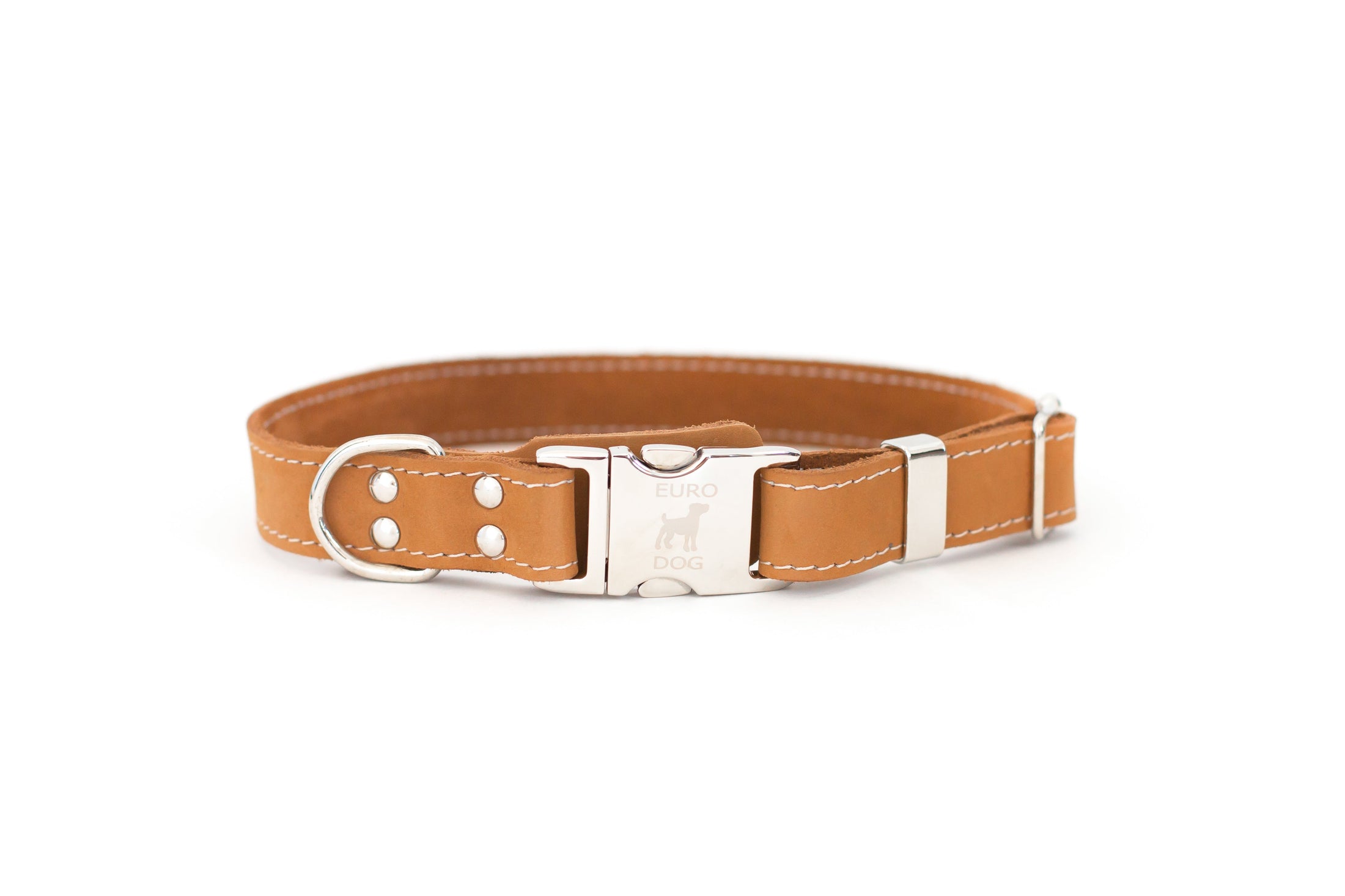 Quick-Release Style Leather Collar and Leash Set - image 2