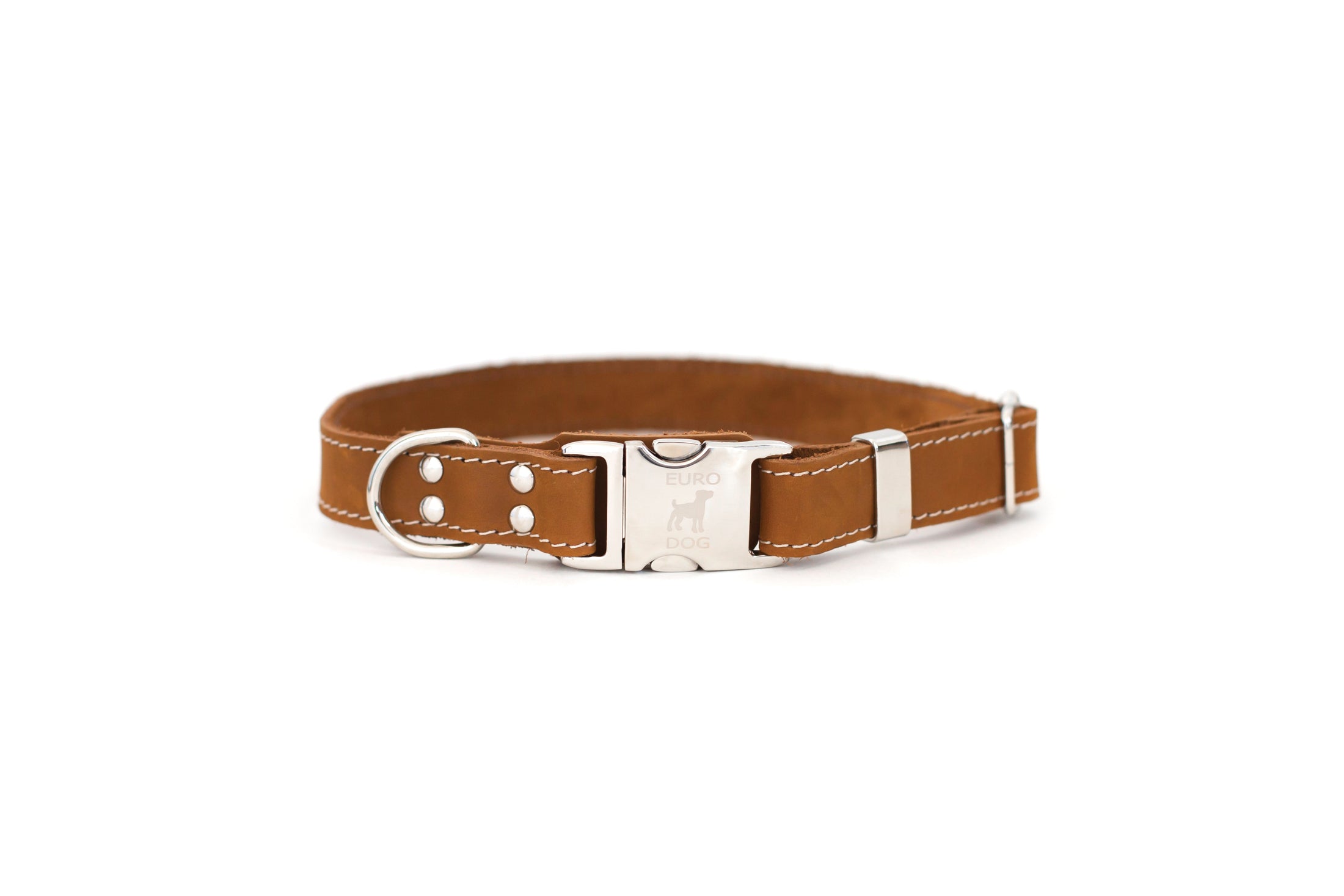 Quick-Release Style Leather Collar and Leash Set - image 6