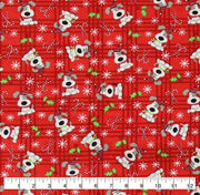 Christmas Bandana | Holiday Bandana | Red Flannel | Winter Bandana