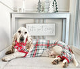 Load image into Gallery viewer, Christmas Bandana | Holiday Bandana | Red Flannel | Winter Bandana - Southlake Paws
