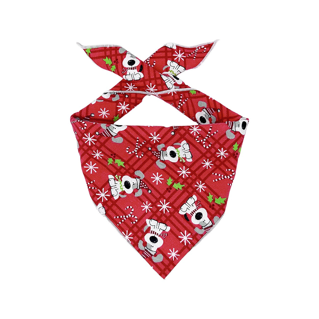 Christmas Bandana | Holiday Bandana | Red Flannel | Winter Bandana - Southlake Paws