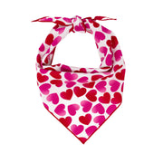 Valentine Bandana | Valentines Day Bandana | Red Hearts Valentine Dog Bandana, Pink Heart Valentine