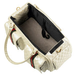Marlee 2 Ivory Quilted with Stripe