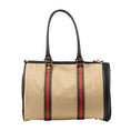Load image into Gallery viewer, Duffel - Khaki with Stripe
