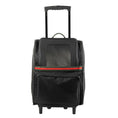 Load image into Gallery viewer, RIO Black with Stripe Rolling Carrier 3 in 1 carrier! Airline Approved Carrier, Back Pack, and Car Seat!!
