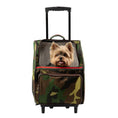 Load image into Gallery viewer, RIO Camo with Stripe Rolling Carrier 3 in 1 carrier! Airline Approved Carrier, Back Pack, and Car Seat!!

