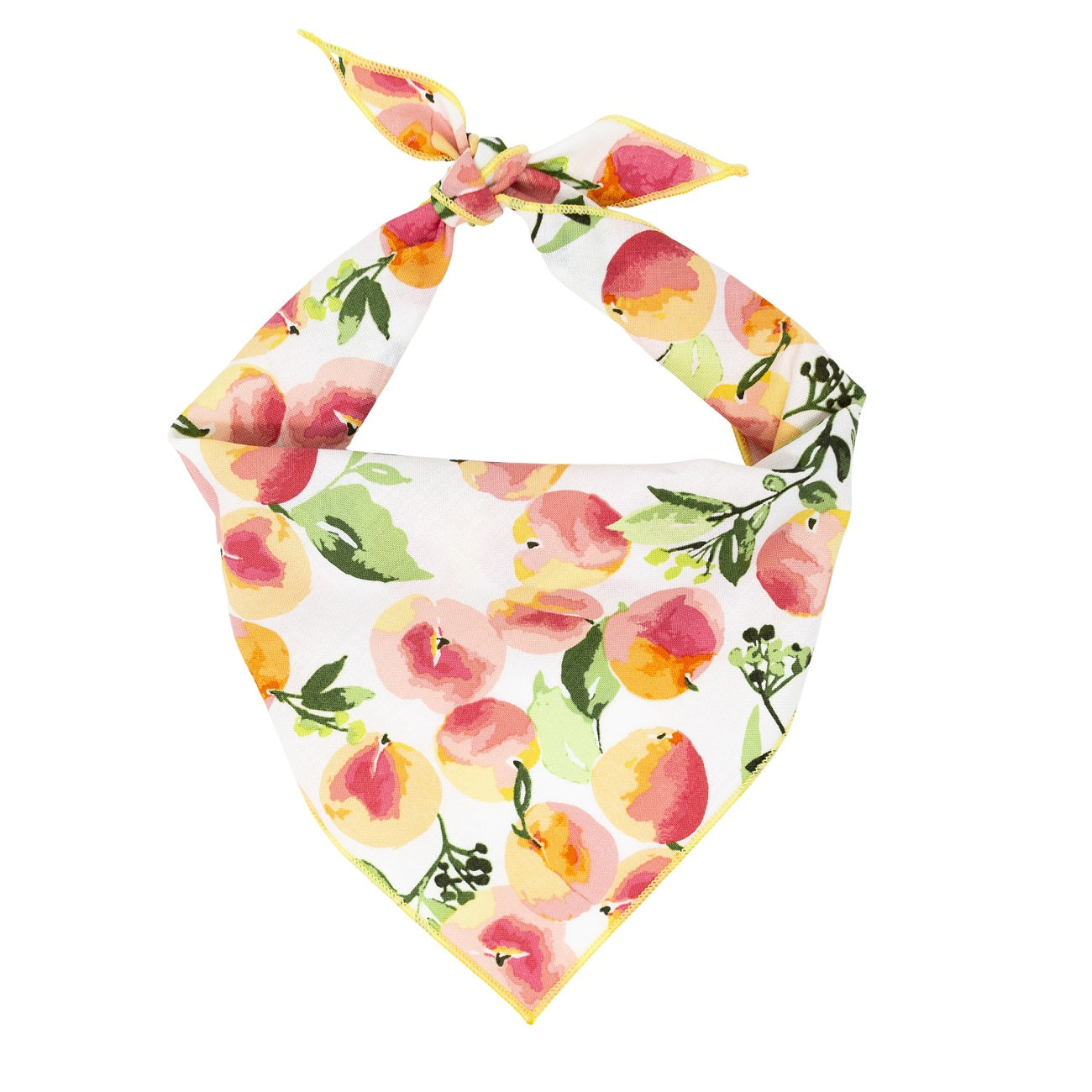 Ice Cream and Peaches, Spring Bandana, Flower Bandana, Summer Bandana - Southlake Paws