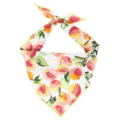 Ice Cream and Peaches, Spring Bandana, Flower Bandana, Summer Bandana
