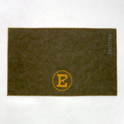 Personalized Faux Leather Dog Placemat Grey/Yellow