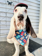 Beer Can Dog Bandana | Food Dog Tie Bandana