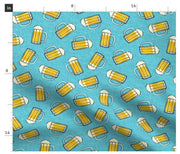 Beer Bandana | Food Dog Tie Bandana | Beer Mugs| Dog Bandana
