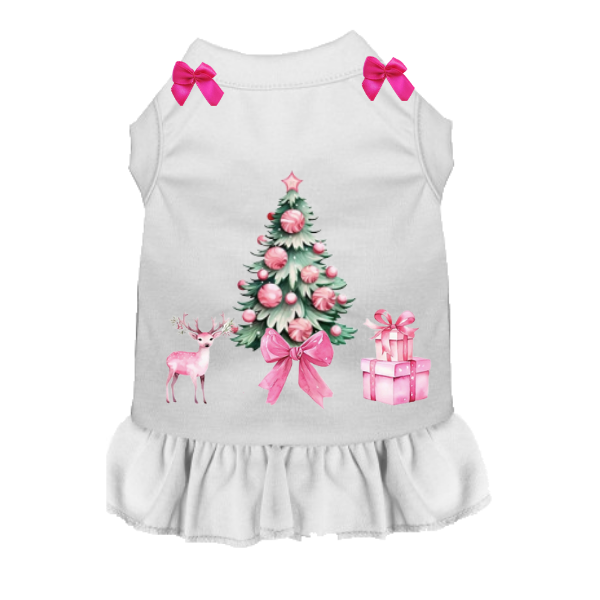 Pink Reindeer Christmas Dress - image 2