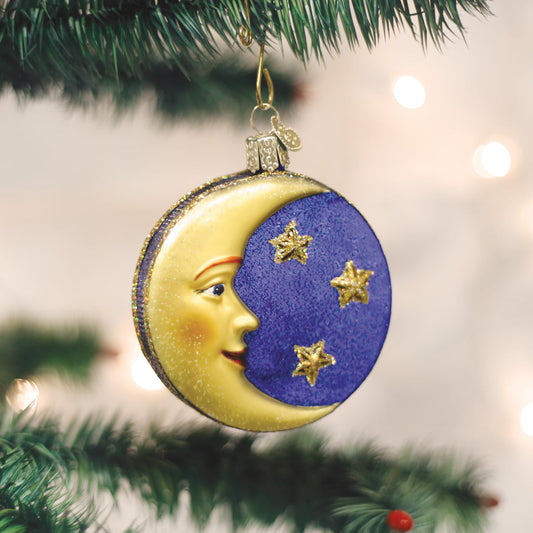 Man In The Moon Ornament - Southlake Paws
