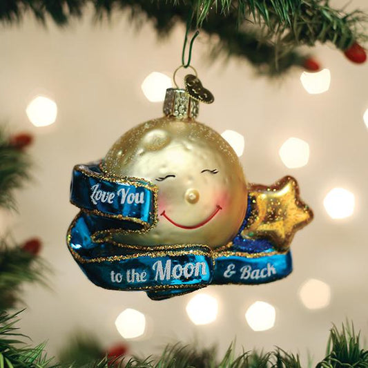 Love You To The Moon & Back Ornament - Southlake Paws