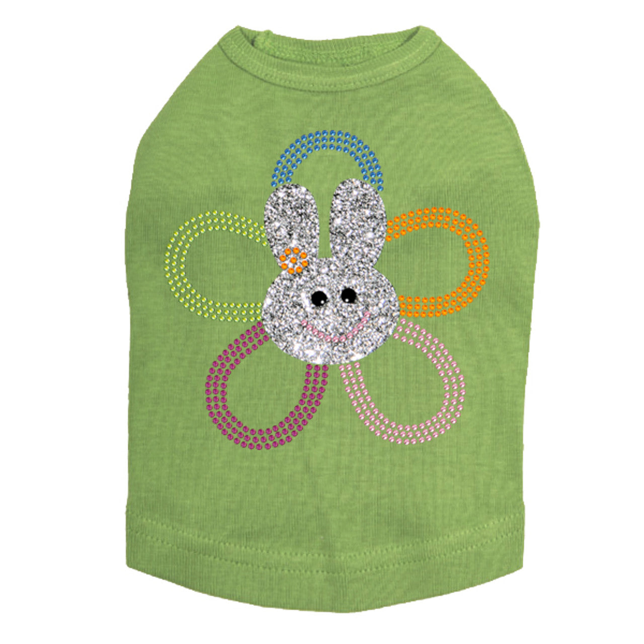 Flower Bunny - Dog Tank alternate view