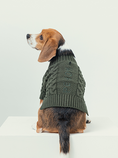 Load image into Gallery viewer, BERT CARDIGAN SWEATER - DARK GREEN
