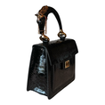 Load image into Gallery viewer, Devon Horse Handle Handbag
Authentic Black Python
