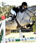 Load image into Gallery viewer, ExionPro 'AdaptLine' Belly Guard Girth - Navy Blue Elastic With White Lines - Southlake Paws
